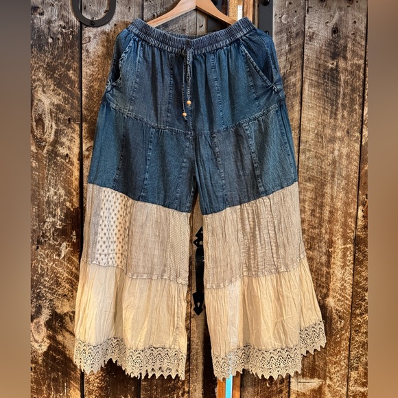 Young Threads Denim - NWT-Young Threads Tiered Wide Leg Pant